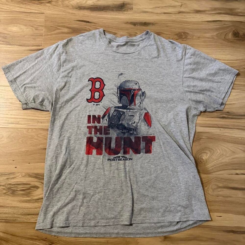 Boston Red Sox Boba Fett Star Wars collab graphic tee Size Large